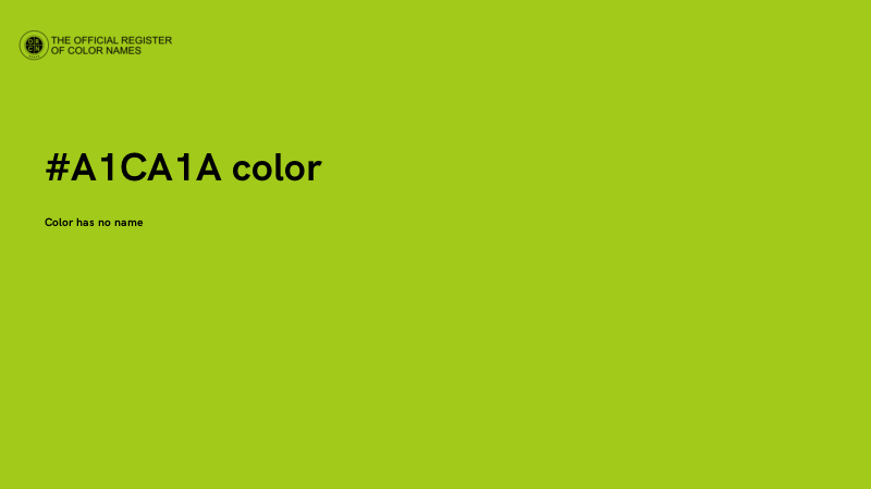 #A1CA1A color image
