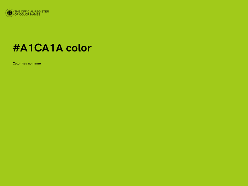 #A1CA1A color image