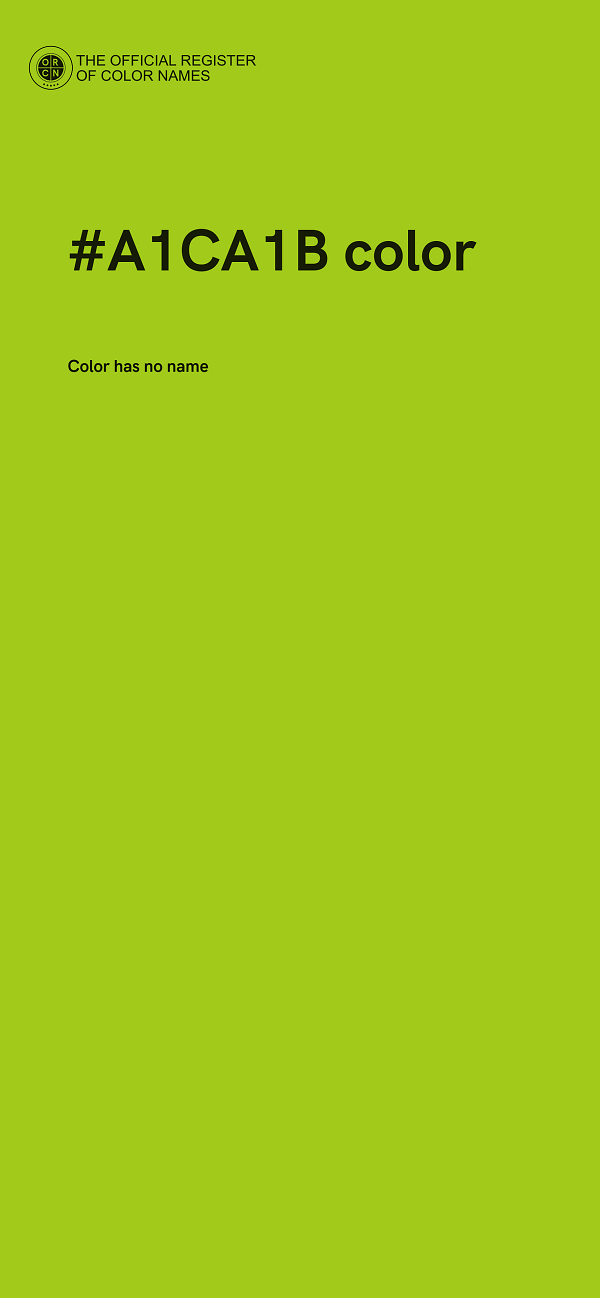 #A1CA1B color image