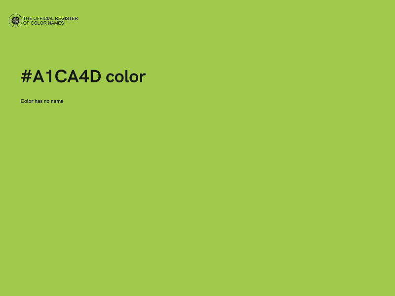 #A1CA4D color image