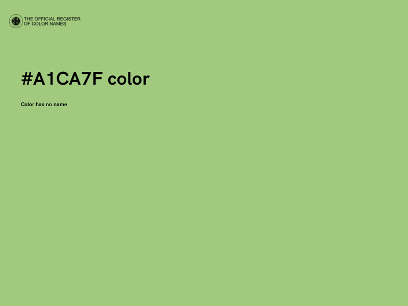 #A1CA7F color image