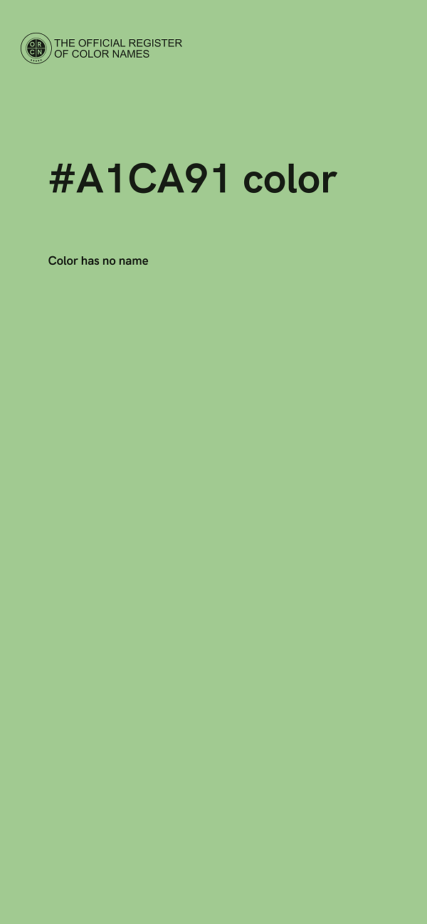 #A1CA91 color image