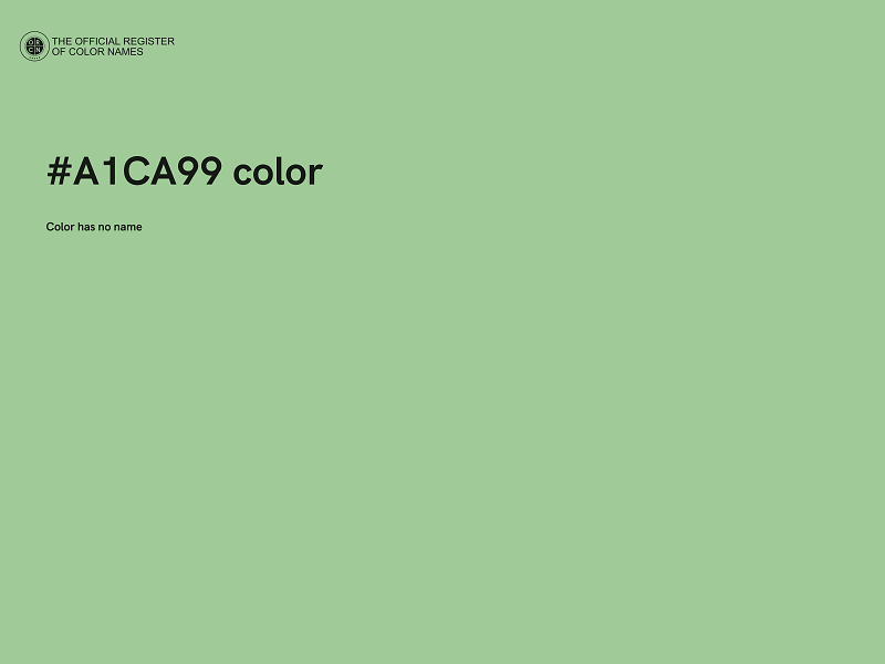 #A1CA99 color image