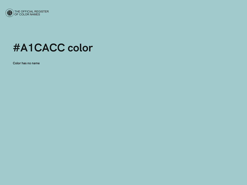 #A1CACC color image