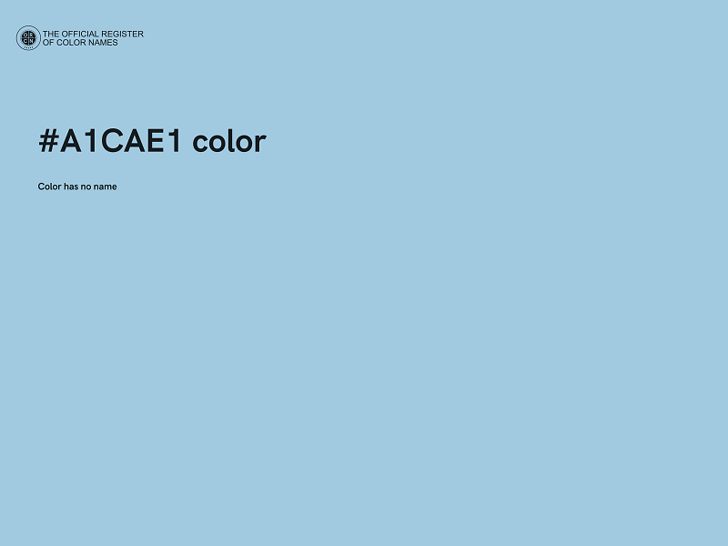 #A1CAE1 color image