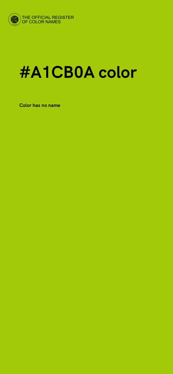 #A1CB0A color image