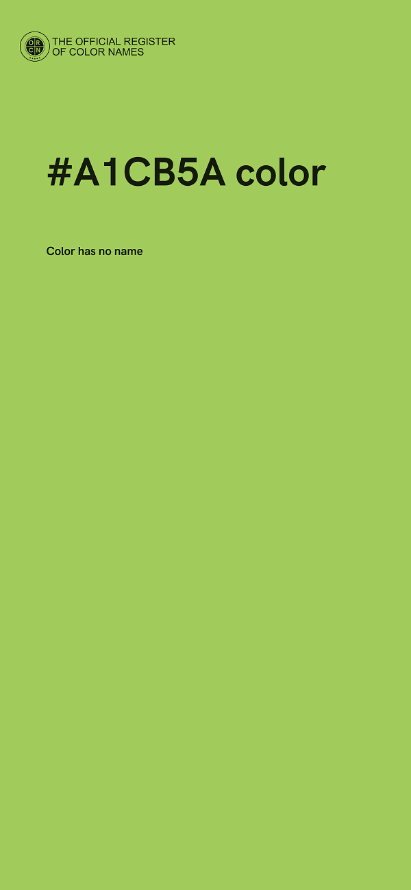 #A1CB5A color image