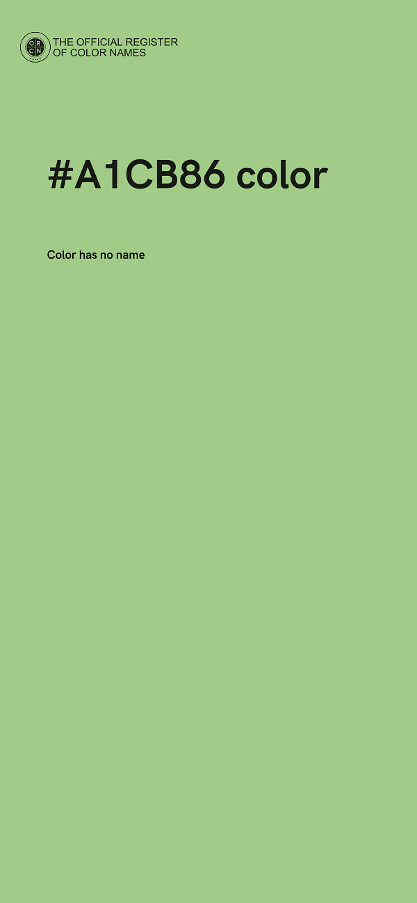 #A1CB86 color image