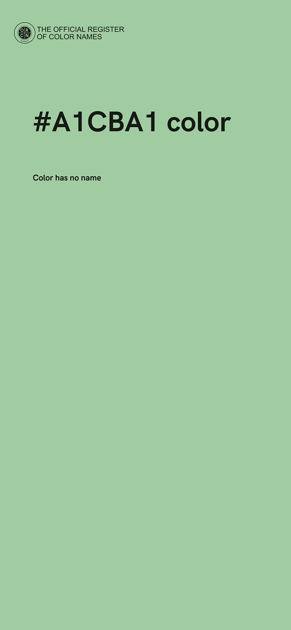 #A1CBA1 color image