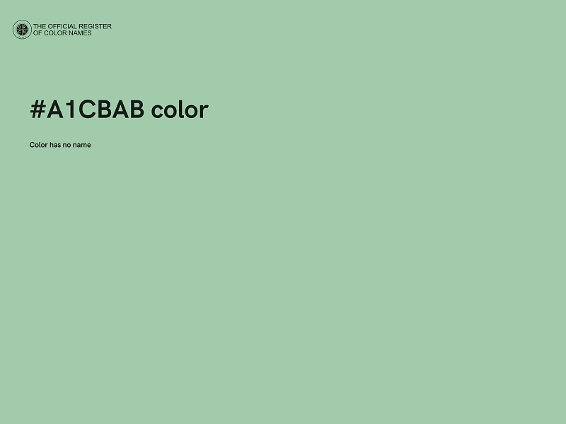 #A1CBAB color image