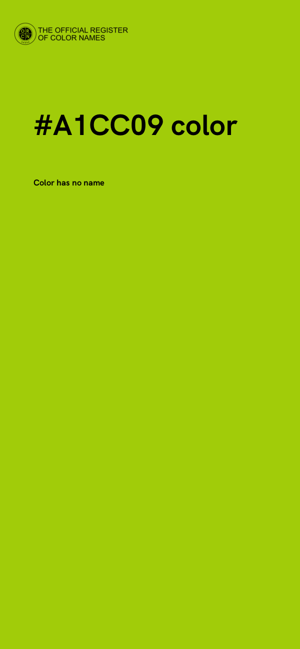 #A1CC09 color image