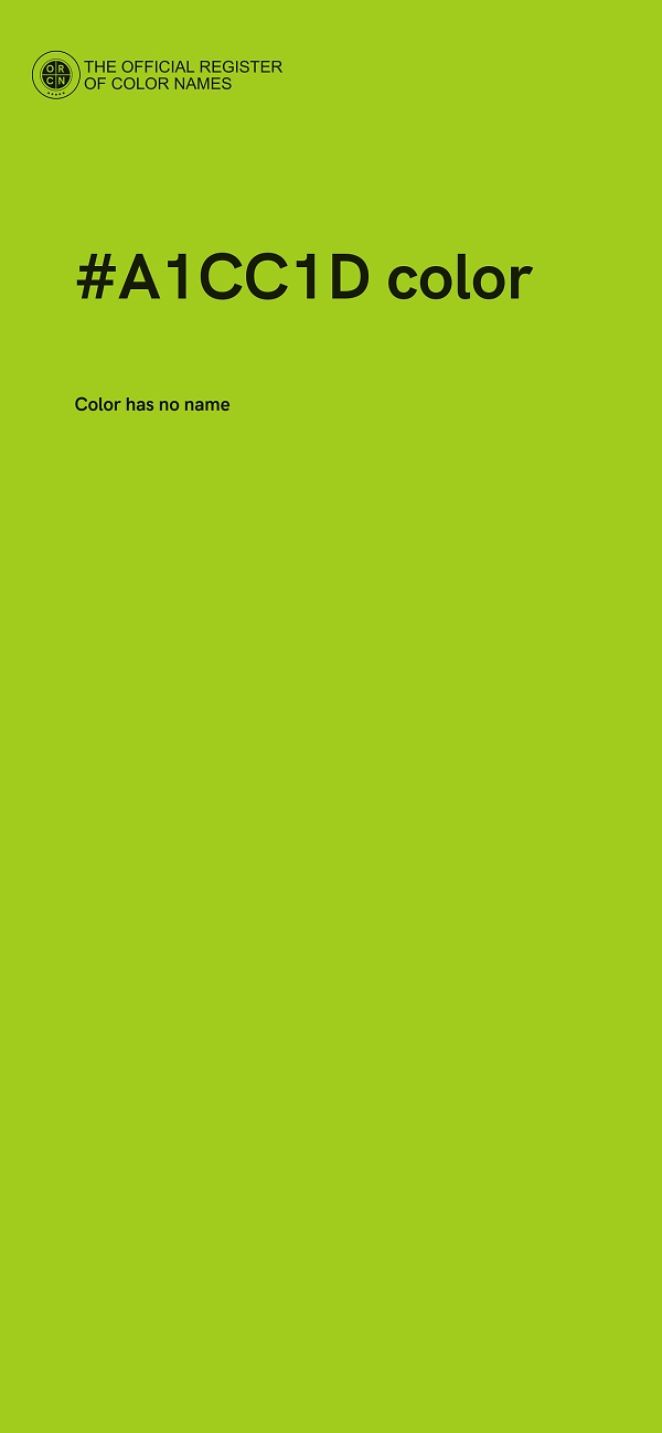 #A1CC1D color image
