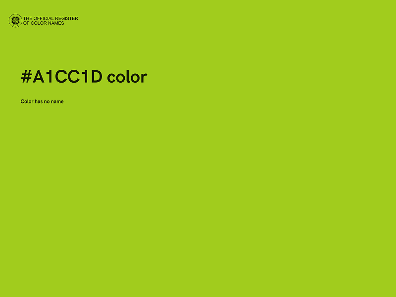 #A1CC1D color image