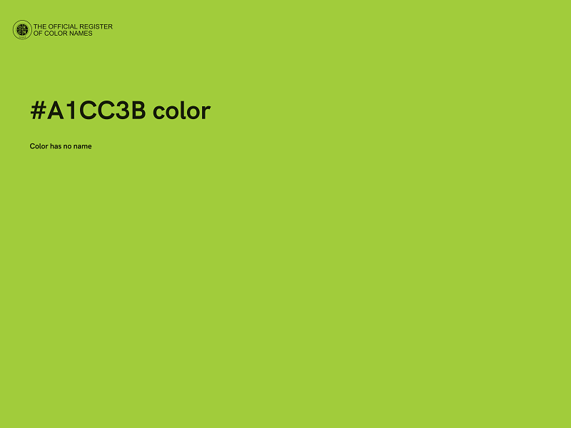 #A1CC3B color image
