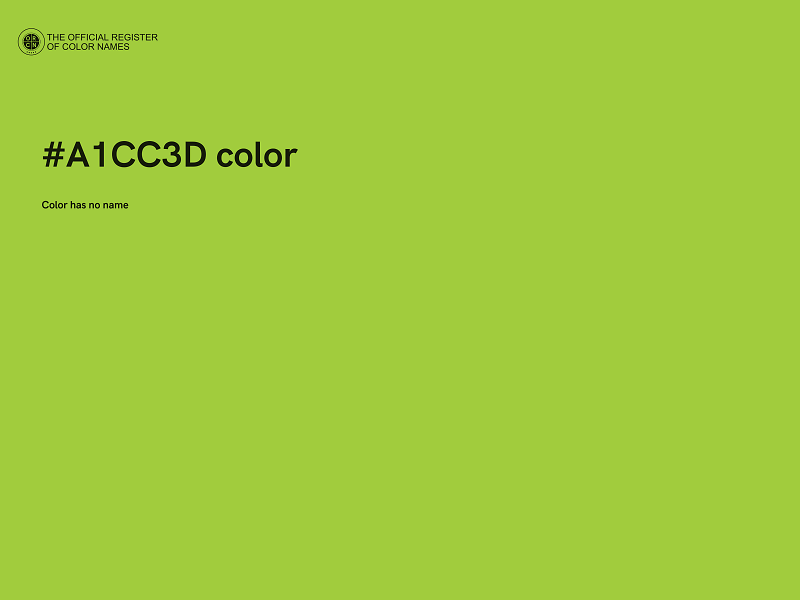 #A1CC3D color image