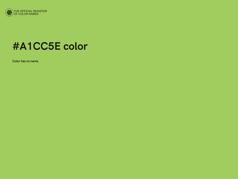 #A1CC5E color image