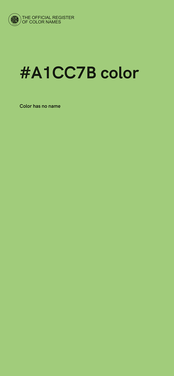 #A1CC7B color image