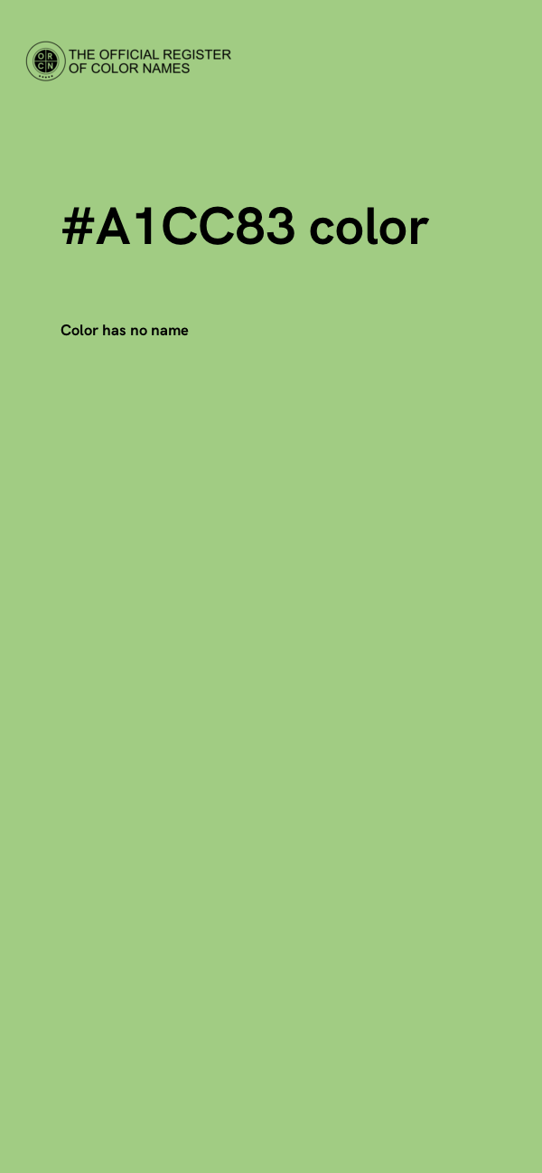 #A1CC83 color image