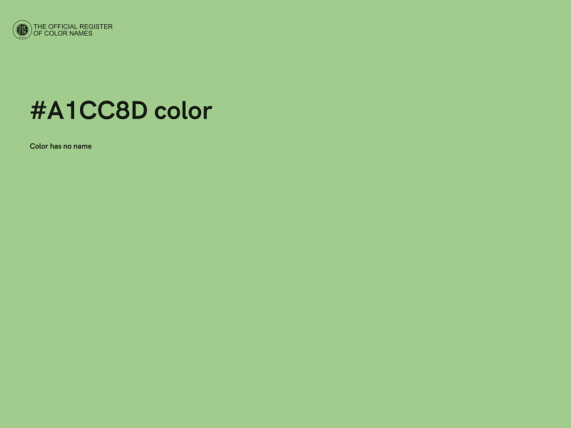 #A1CC8D color image