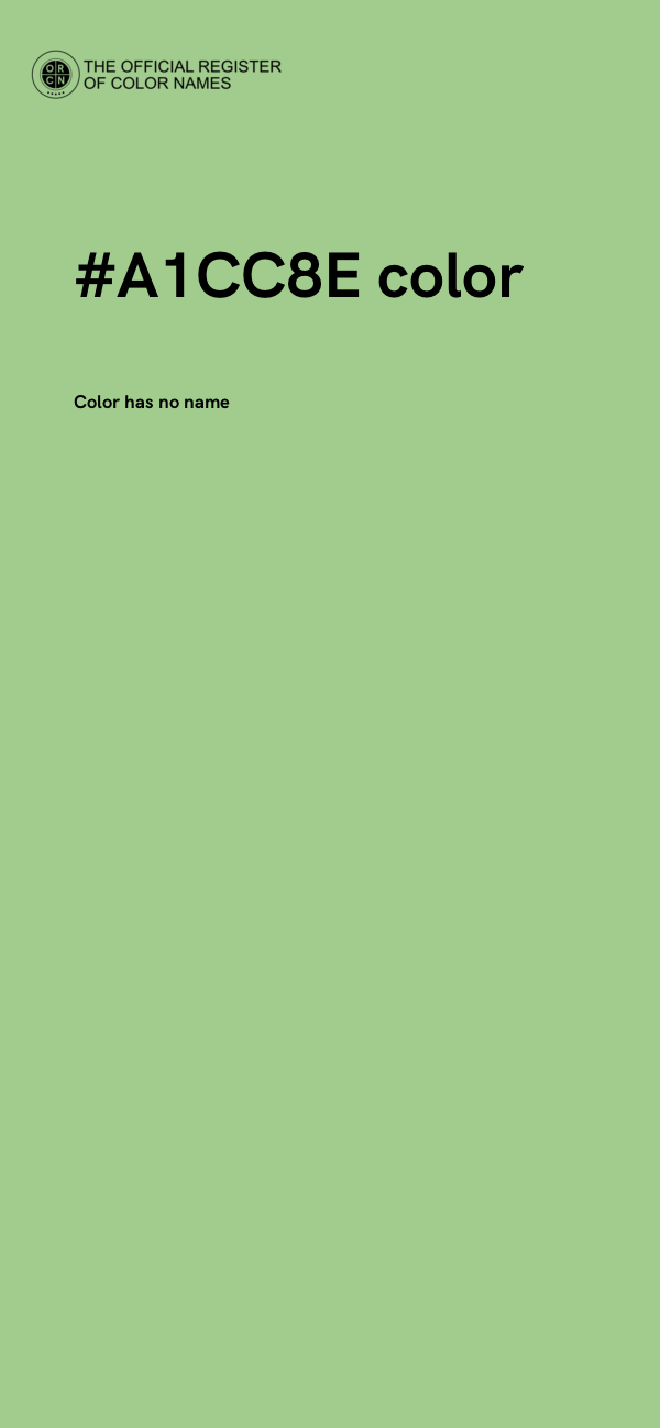 #A1CC8E color image