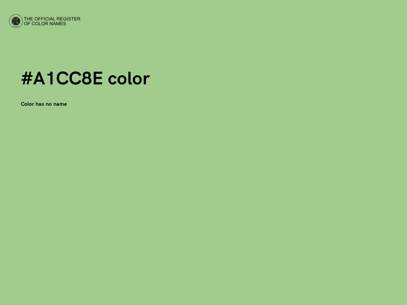#A1CC8E color image