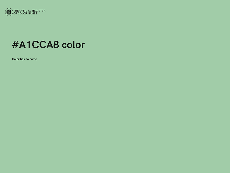 #A1CCA8 color image