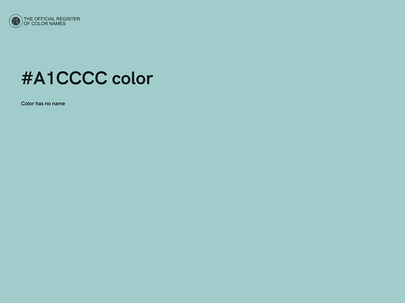 #A1CCCC color image