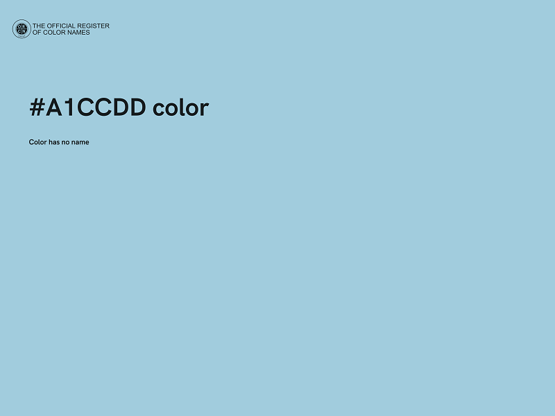 #A1CCDD color image