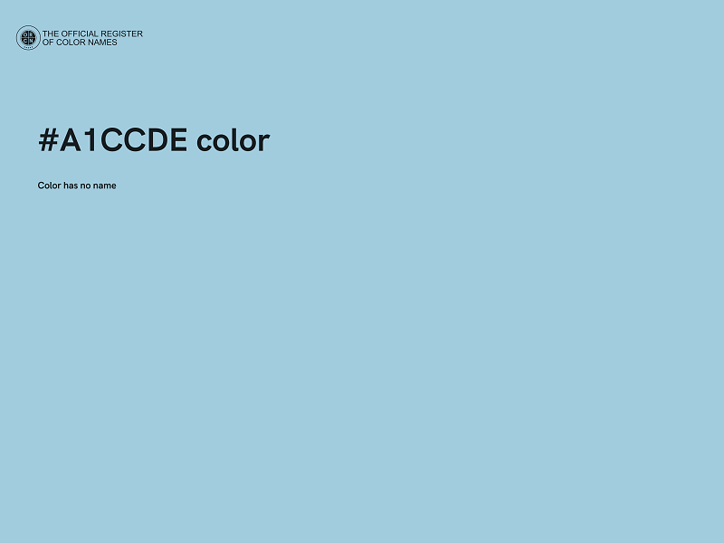 #A1CCDE color image