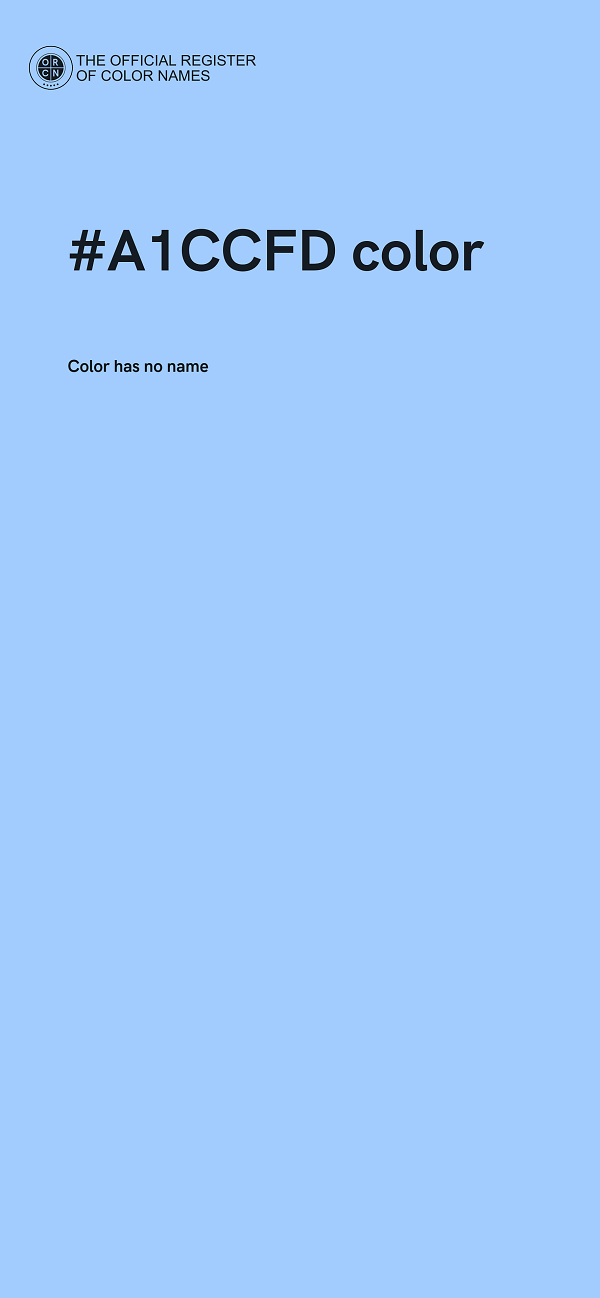 #A1CCFD color image