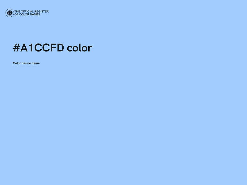 #A1CCFD color image