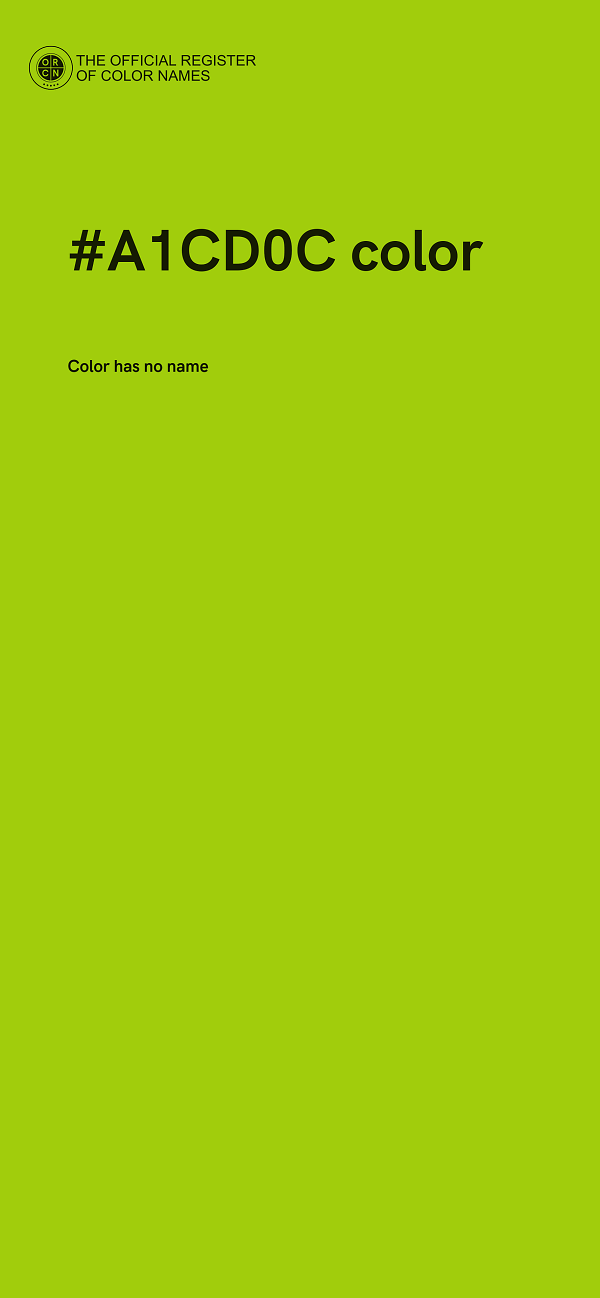 #A1CD0C color image