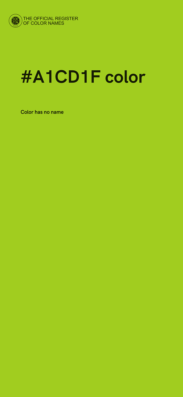 #A1CD1F color image