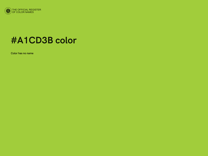 #A1CD3B color image