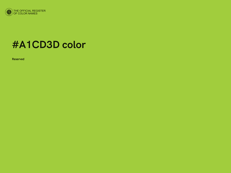 #A1CD3D color image