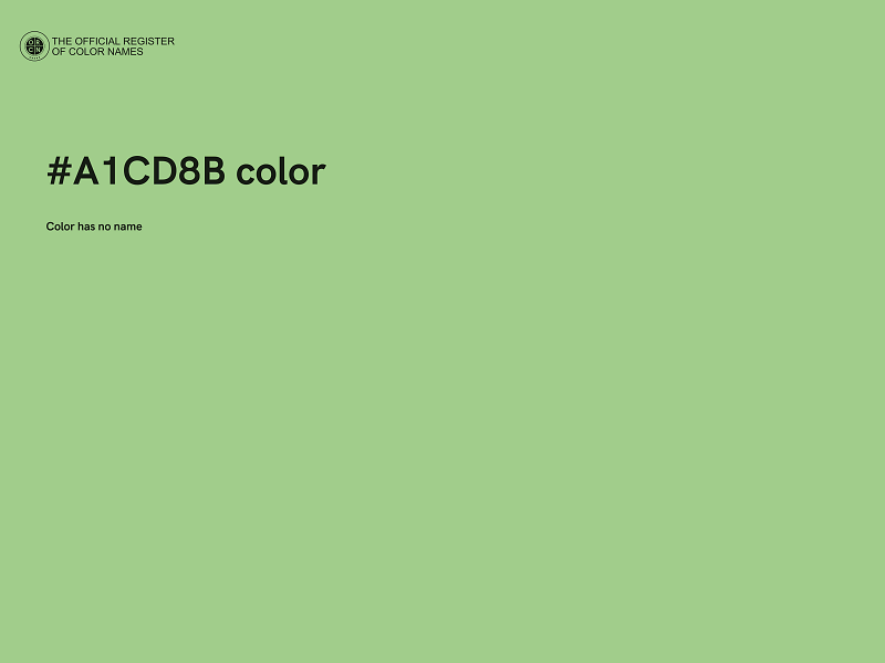 #A1CD8B color image