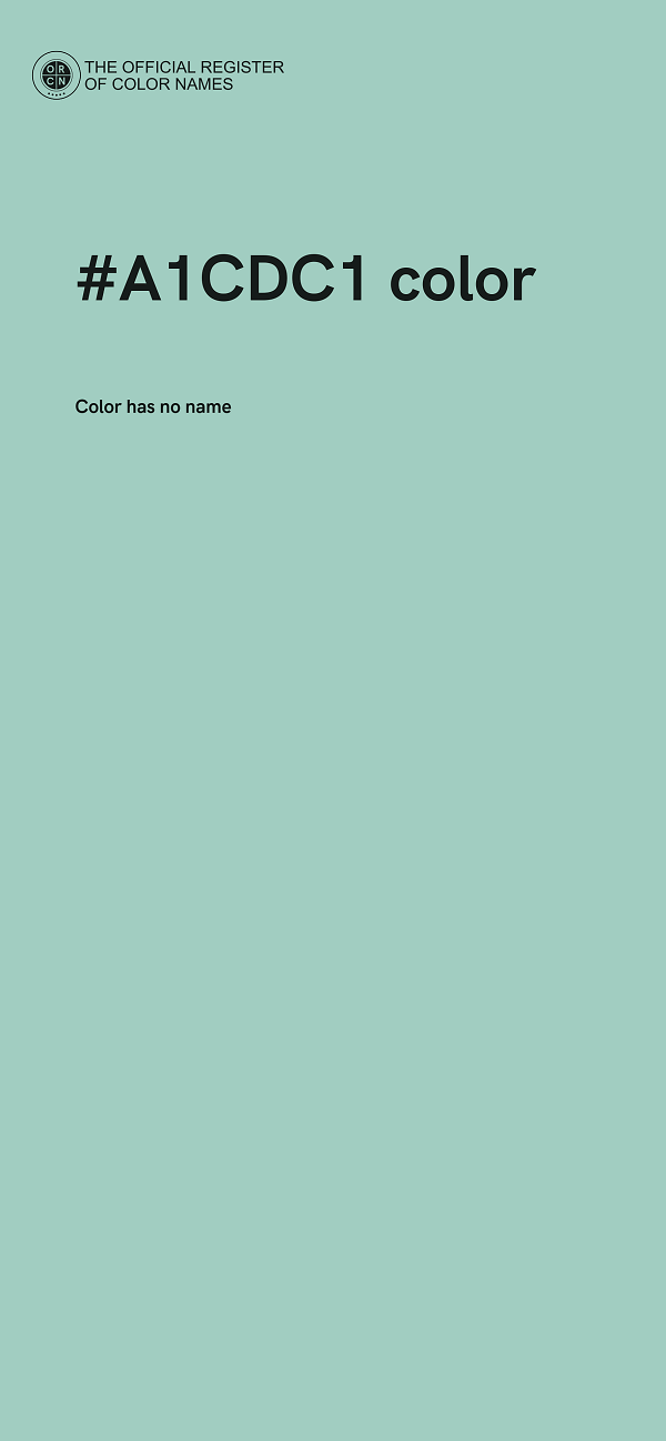 #A1CDC1 color image
