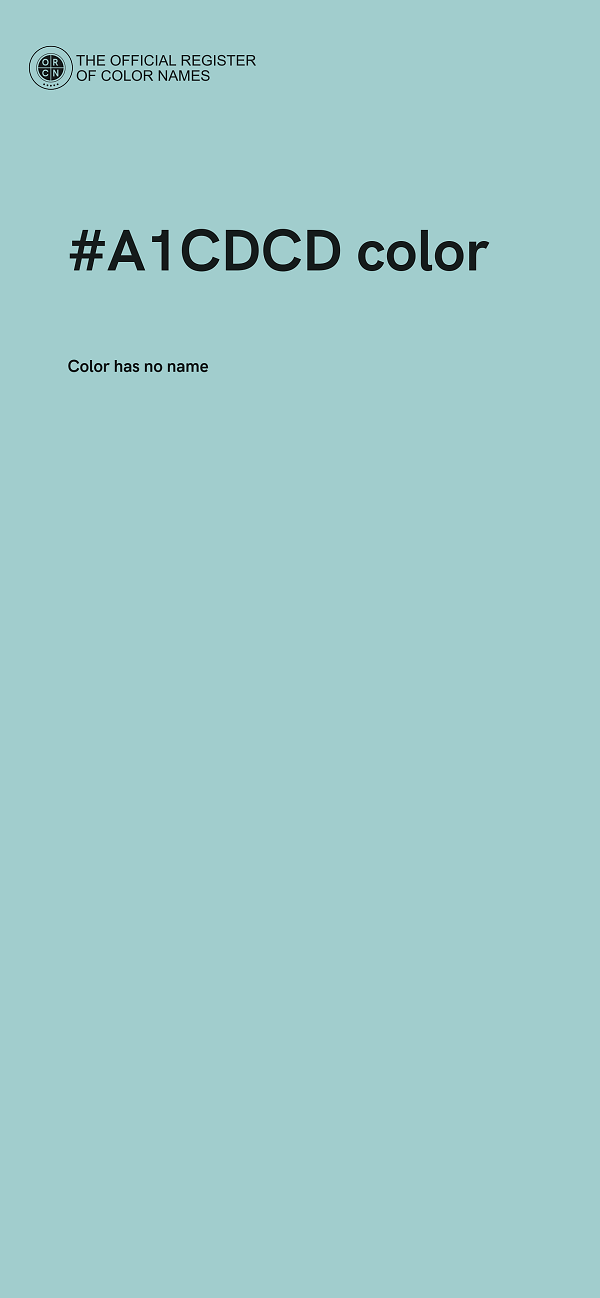 #A1CDCD color image