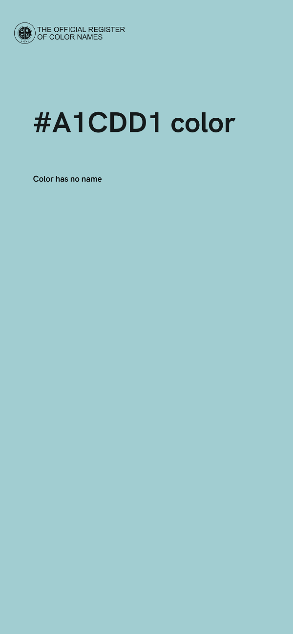 #A1CDD1 color image