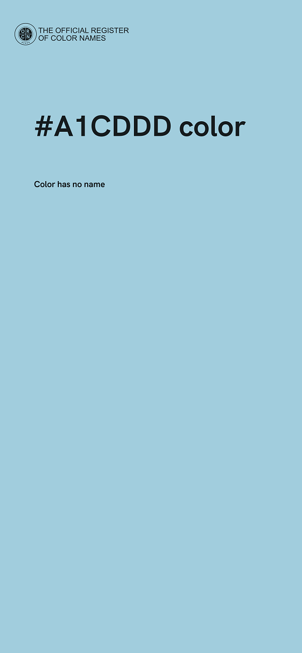 #A1CDDD color image
