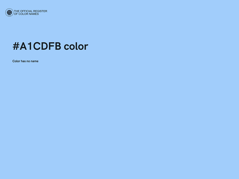 #A1CDFB color image