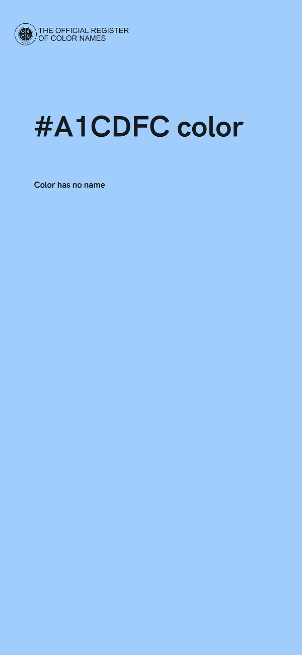#A1CDFC color image