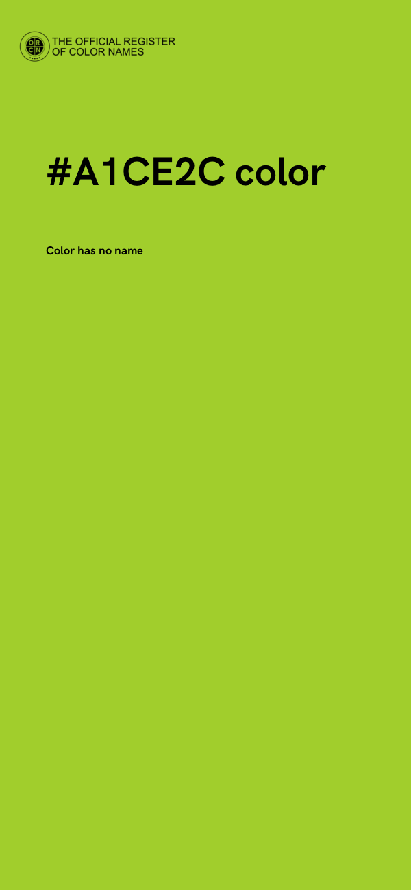 #A1CE2C color image
