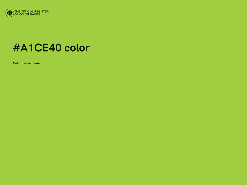 #A1CE40 color image