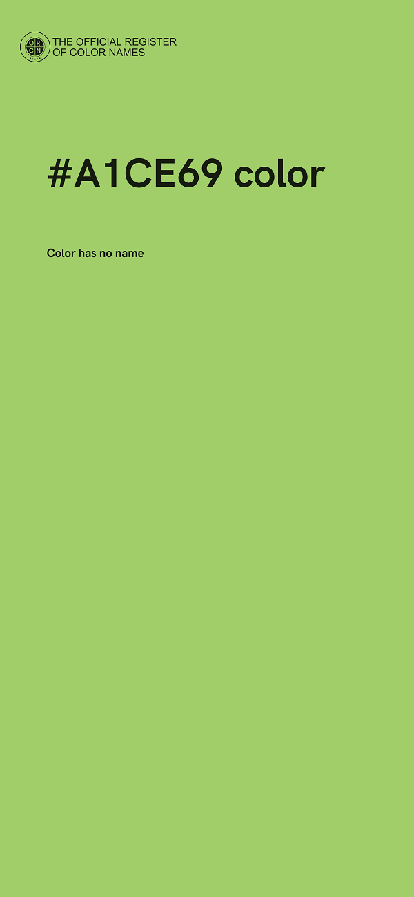 #A1CE69 color image
