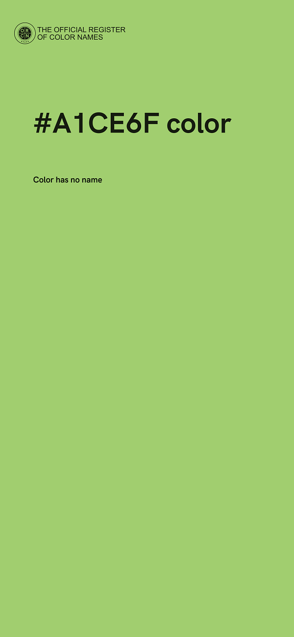 #A1CE6F color image