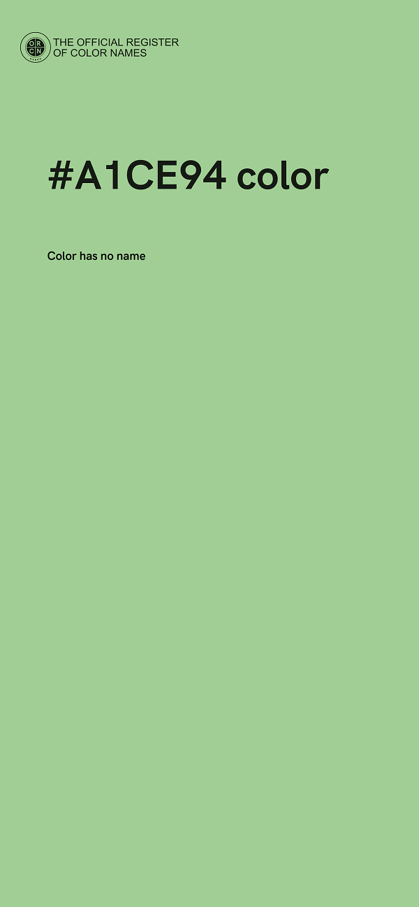 #A1CE94 color image