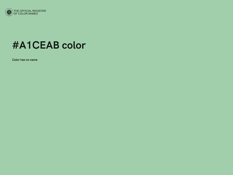 #A1CEAB color image