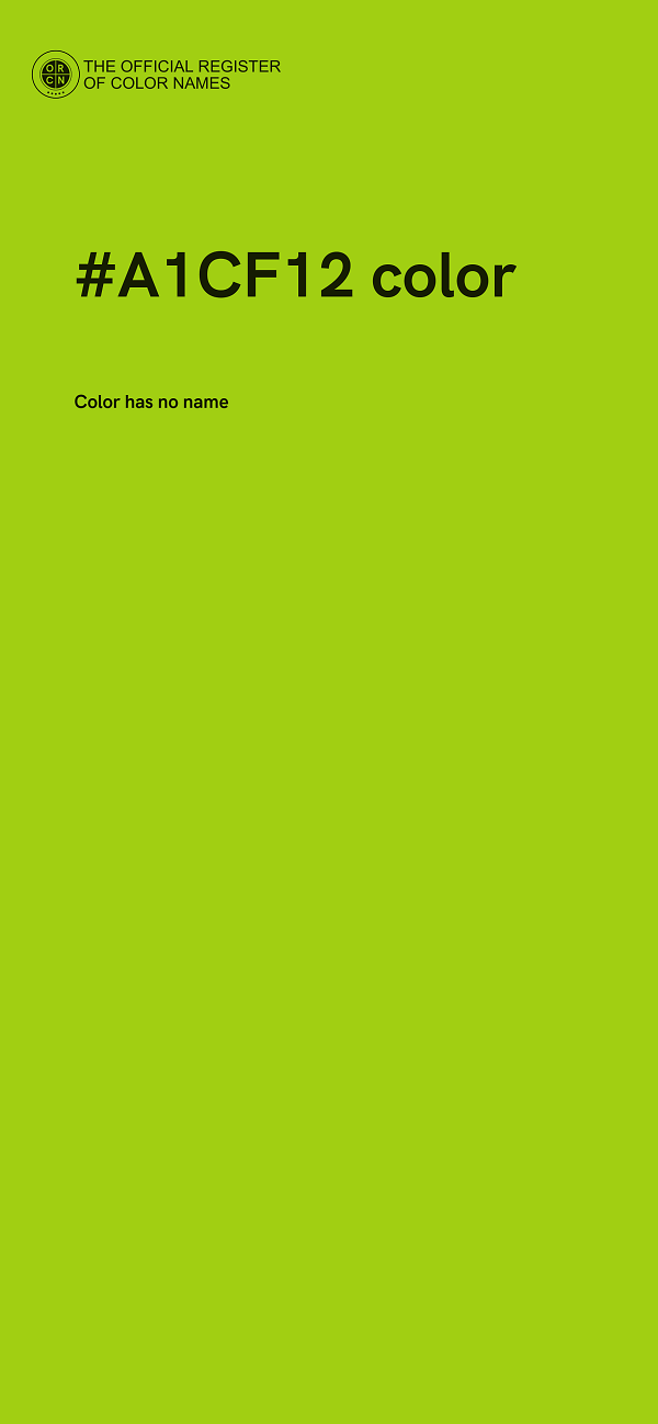 #A1CF12 color image