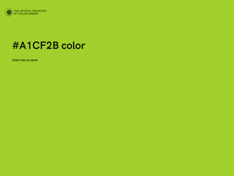 #A1CF2B color image